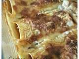 Lasagnes roulées jambon/champignons