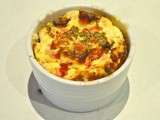 Clafoutis à la tomate et au chèvre