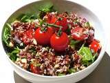 Salade de riz rouge