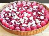Tarte citron framboises
