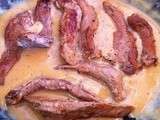 Aiguillettes de canard au miel