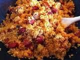 Couscous aux douces épices, chorizo et légumes du Sud)
