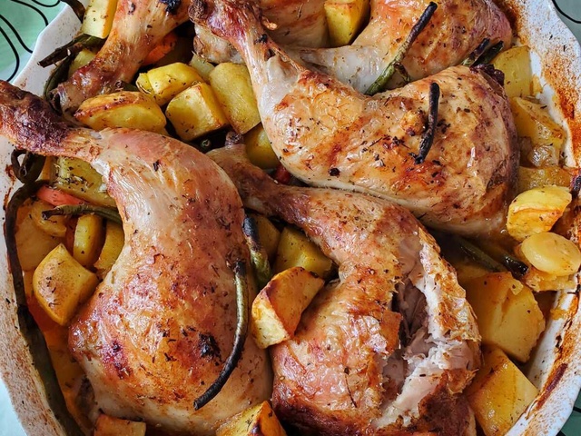 Recettes de Cuisse de poulet et Légumes