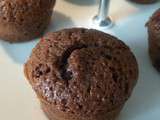 Muffins au chocolat au lait, coeur mini bouchée Côte d'Or