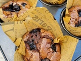 Muffins chocolat myrtilles de Cyril Lignac