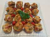 Muffins façon tomates/mozzarella