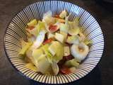 Salade d'endives, pomme, chorizo et emmenthal