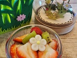 Salade de fraises, kiwi au citron