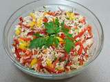 Salade de riz poivrons poulet