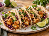 Ces tacos au chou-fleur cachent une panure dorée sans bain d’huile