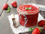 Confiture de fraise et graines de chia : sans cuisson et très bonne