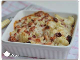 Gratin de chou-fleur aux lardons