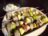 Brochettes de thon frais au gingembre