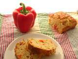 Cake poivron rouge et mozzarella