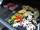 Magrets de canard et légumes à la plancha
