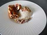 Roulés de dinde aux champignons et lardons