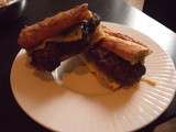 Sandwichs boeuf, oignons et emmental