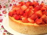 Cheesecake à la brousse, citron et fraises