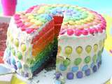 Rainbow cake (gâteau arc-en-ciel)