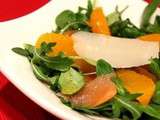 Salade fraîcheur à l'orange et au saumon fumé