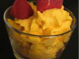 Mousse de carottes et magret séché