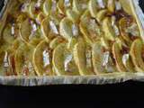 Tarte pommes, camembert, curry
