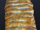 Tresse feuilletée endives, poires, fourme d'ambert et noix