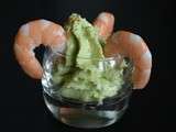 Verrine de mousse d'avocat et crevettes
