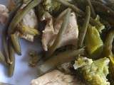 Poulet poché au bouillon Duolino de Maggi et ses légumes verts / Diet