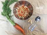 Salade croquante et hyper simple de carottes, soja et cacahuètes