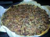 Tarte aux champignons sauvages et aux lardons