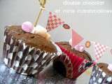 Cupcakes double chocolat (noir et toblerone) et ses minis marshmallows
