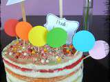 Rainbow Cake Framboisier de Prunille { recette inside }