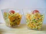 Salade fraîcheur {rapé de courgettes, carottes et pommes }