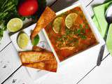 Soupe Mexicaine légère au poulet et citron vert
