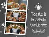 Toasts à la salade tunisienne