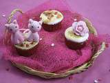 Cupcakes meringués et cœur framboise – Saint valentin