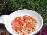 Salade de pois chiche et tomates