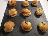 Chouquettes au chèvre et jambon de Parme