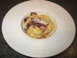 Défi »Tour du monde du potiron » : Risotto au potiron et bresaola