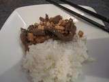 Sauté de boeuf, calamar et tofu