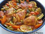 Tajine de poulet aux legumes citron confit et olives