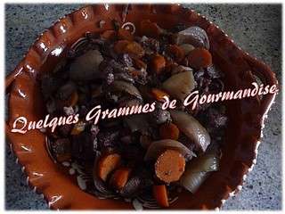 Boeuf Bourguignon à la mijoteuse