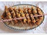 Brochettes de moules panées