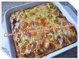 Gratin de poireaux au roquefort