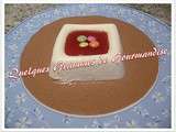 Panna Cotta à la Vanille et sa crème anglaise chocolatée