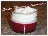 Soupe de framboise au basilic et mascarpone