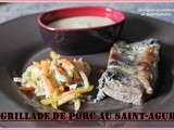 Grillade de porc au Saint-Agur®