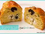 Muffins feta basilic olives