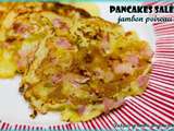 Pancakes salés jambon-poireau